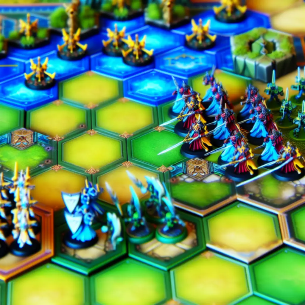 Bitwa frakcji w Heroes of War Magic z różnorodnymi jednostkami na polu walki