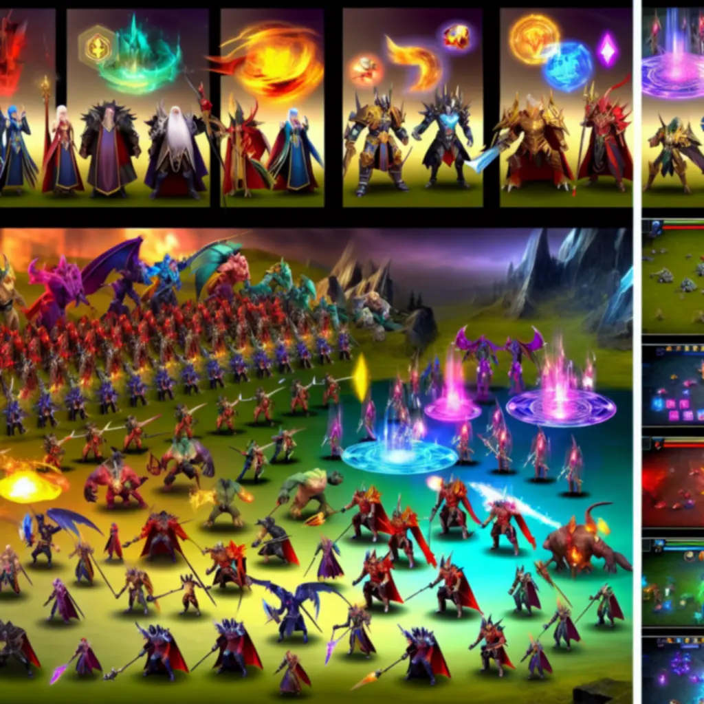 Ilustracja bitewna z gry Heroes of War Magic